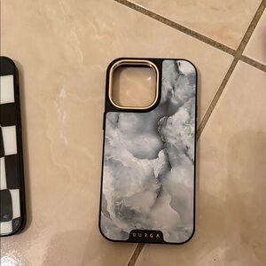 Marble Phone Case - Black and Gray